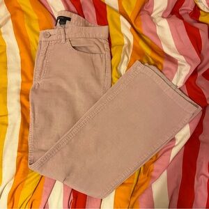 Zara pink corduroy flare/bootcut jeans